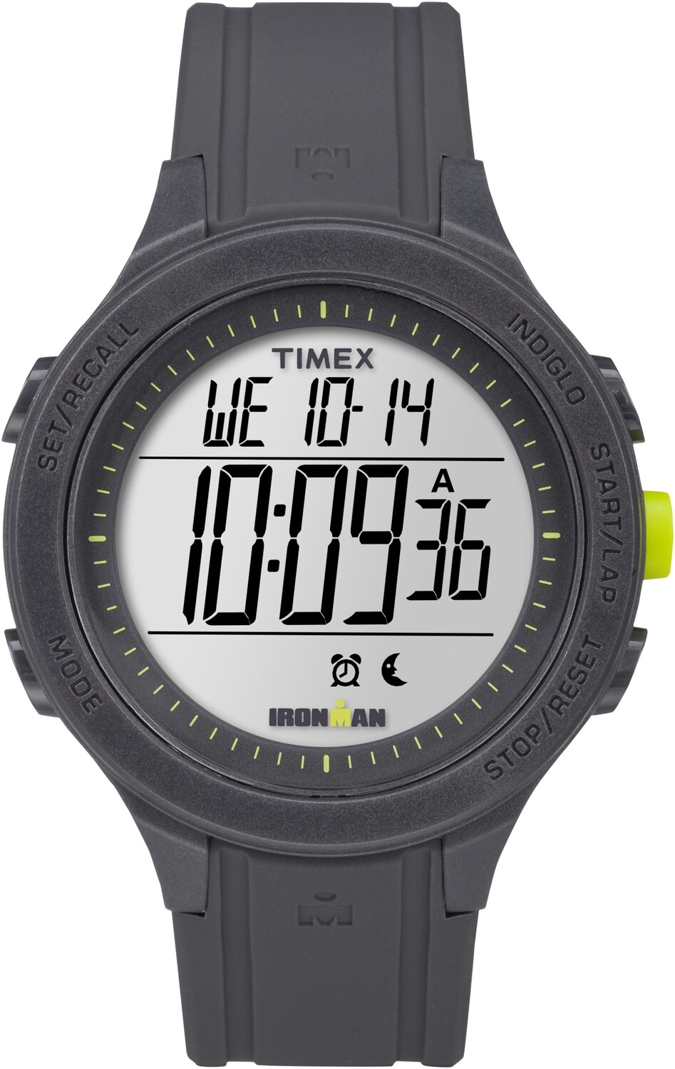 Timex Men's TW5M14500 Ironman Essential 30 Black/Lime Silicone Strap Watch