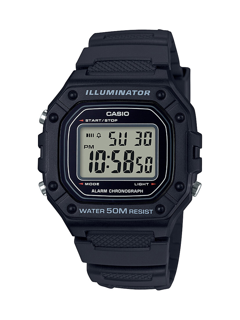 Casio Men's W218H-1A Black Digital Watch