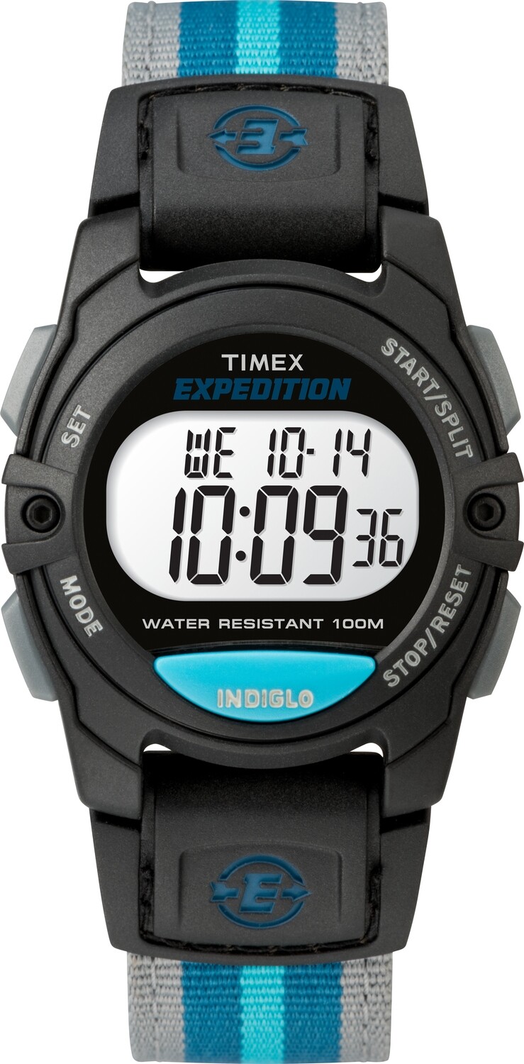 Timex TW4B13100 Unisex Expedition Mid CAT Black/Blue Nylon Strap Watch