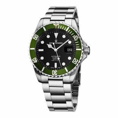 Revue Thommen 17571.2134 Diver XL Black Dial Stainless Steel Men's Swiss Mechanical Watch