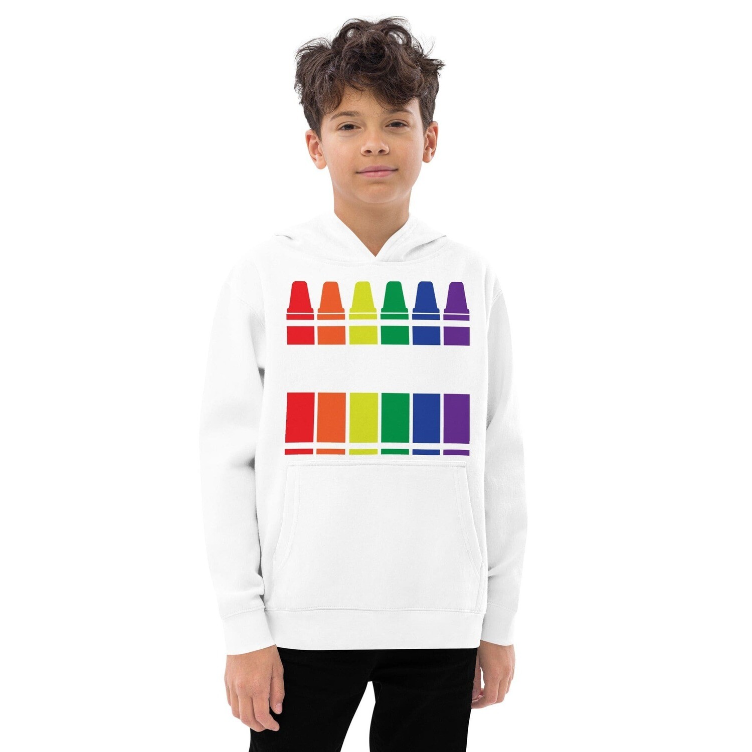 Kids fleece hoodie - Colorful My Name is Print, Kids Clothing, School Outfit