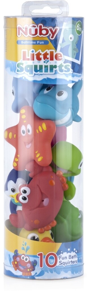 . Case of [24] Nuby? Little Squirts Fun Bath Toys - 10 Pieces, 6M+ .
