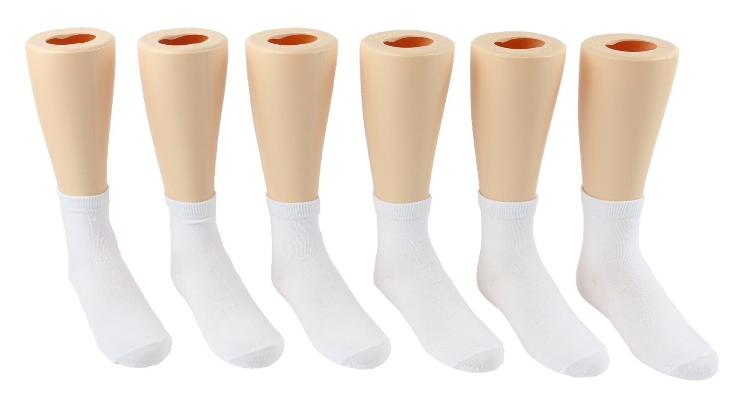 . Case of [360] Toddlers' White Crew Socks - Ages 1-3, 3 Pack .