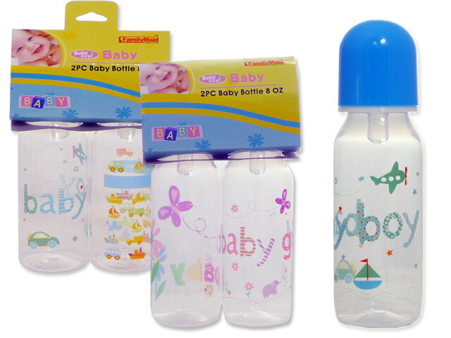 . Case of [24] Baby Bottles - 8 oz, 2 Pack .