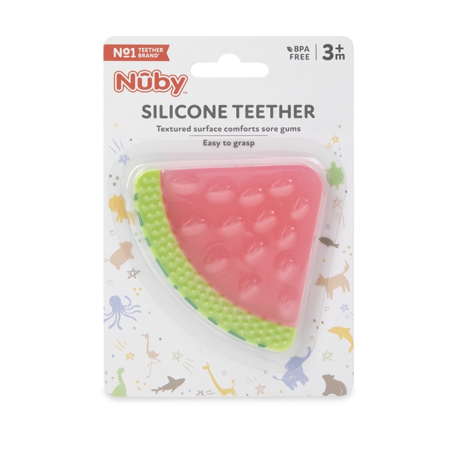 . Case of [48] Nuby Fruit Teethers - 3M+, 100% Silicone .