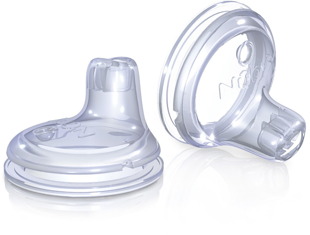 . Case of [72] Nuby? Soft Flex No-Spill Replacement Spouts - 2 Pack .