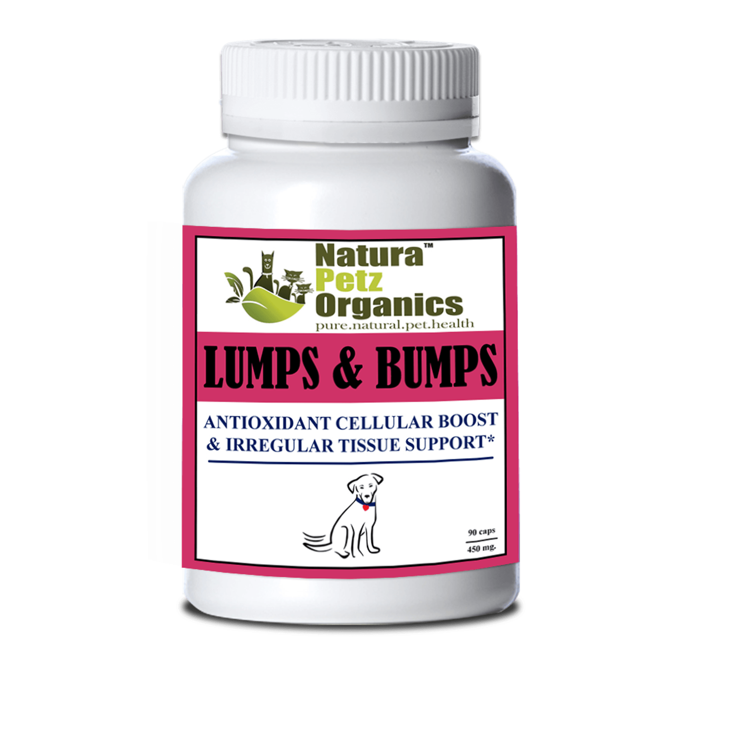 Lumps and Bumps Support Capsules for Dogs and Cats, Pack Of: 1, Size: Dog 90 Capsules 450 Mg.