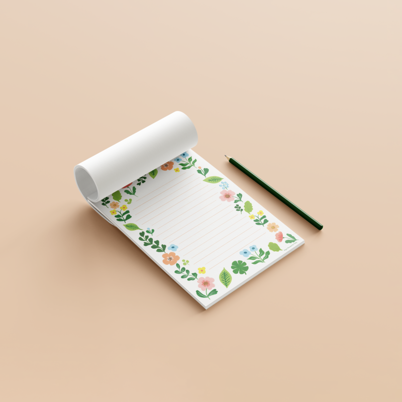 Notitieblok Bloemen