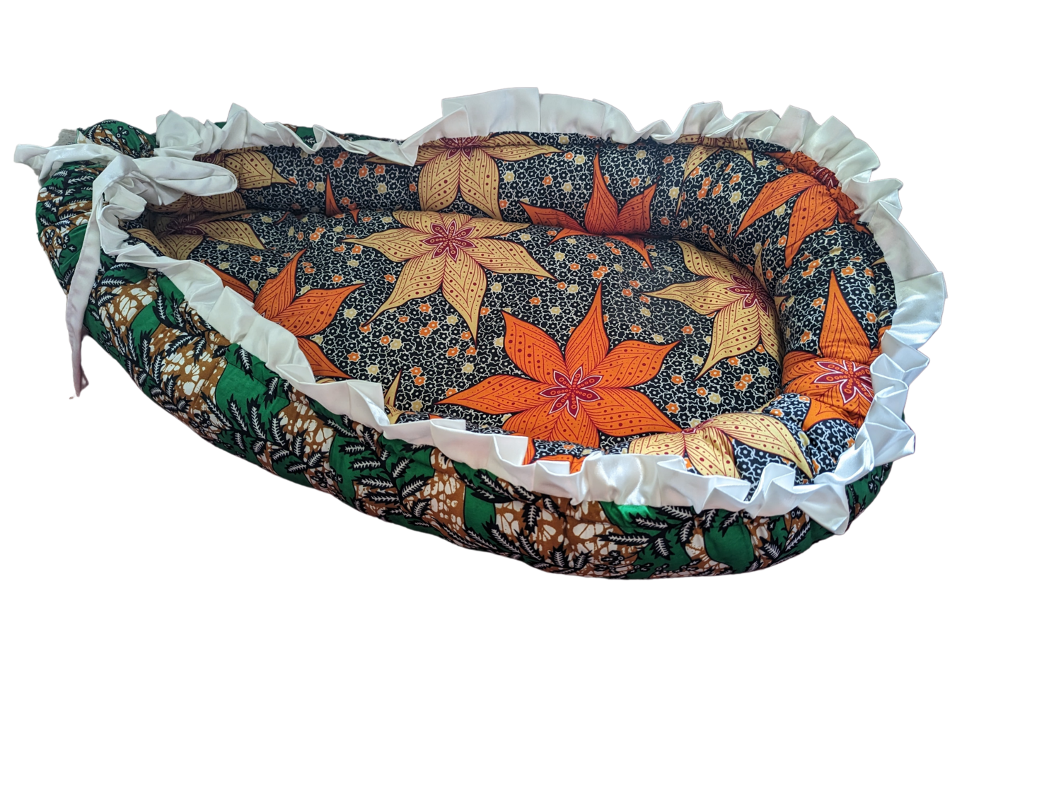Multi-Colored Double Sided Ankara Baby Nest/Lounger