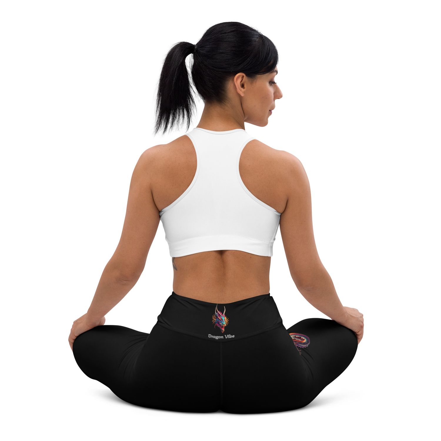 Activewear for women - Limited edition leggings - dragon tattoo - black yoga leggings 