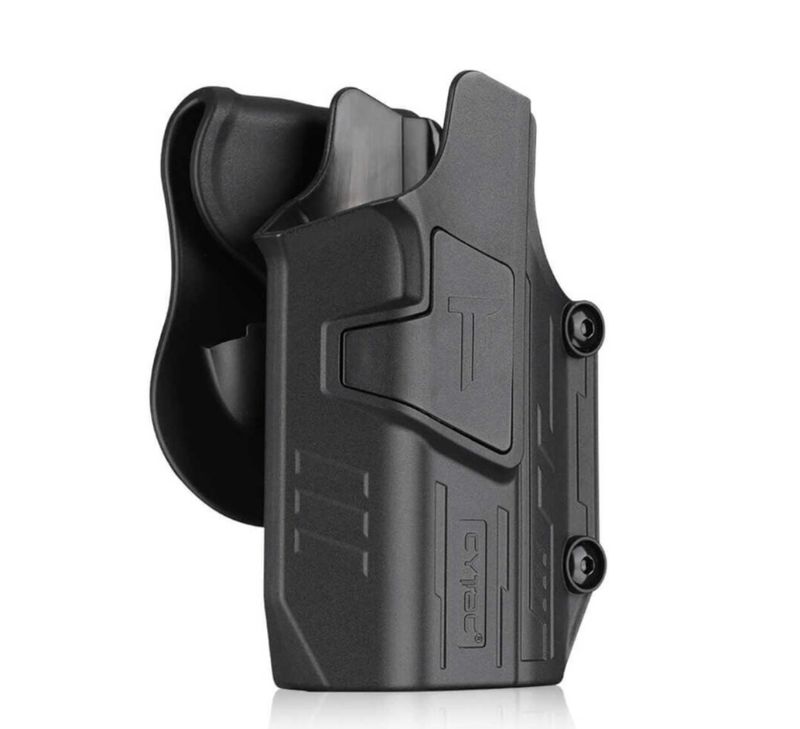 FUNDA PISTOLA RIGIDA CYTAC UNIVERSAL MEGA-FIT NEGRA