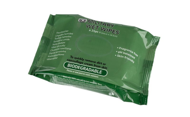 Toallitas húmedas militares de BCB