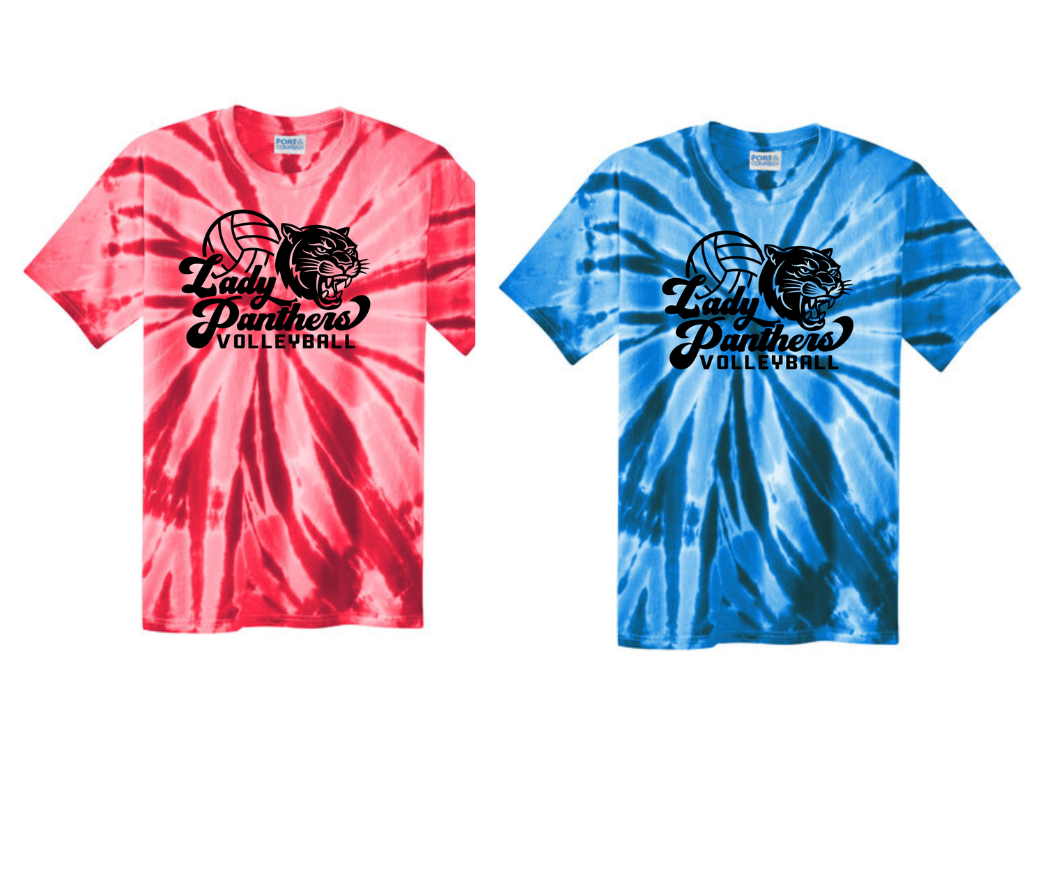 West Preston Volleyball tie dye t-shirt