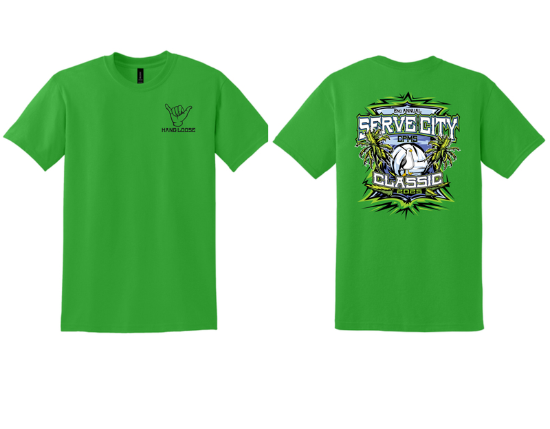 Serve City Classic Volleyball t-shirts