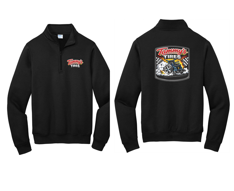 Tammy's Tires 1/4 zip up sweatshirt