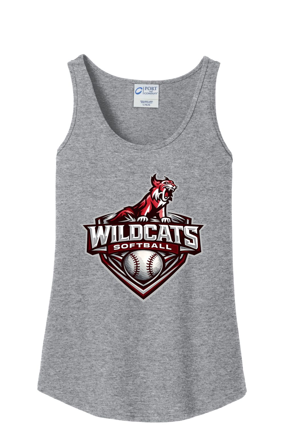 wildcats softball ladies tank top