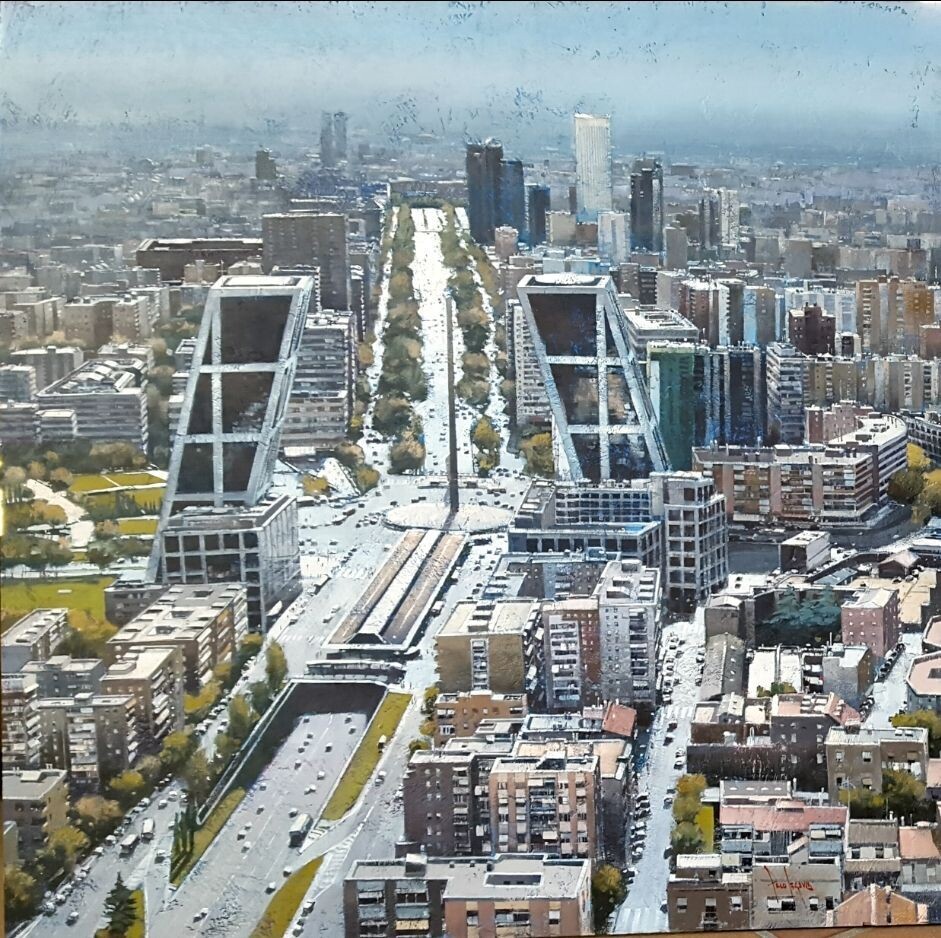 Vista aérea de Madrid (díptico)​