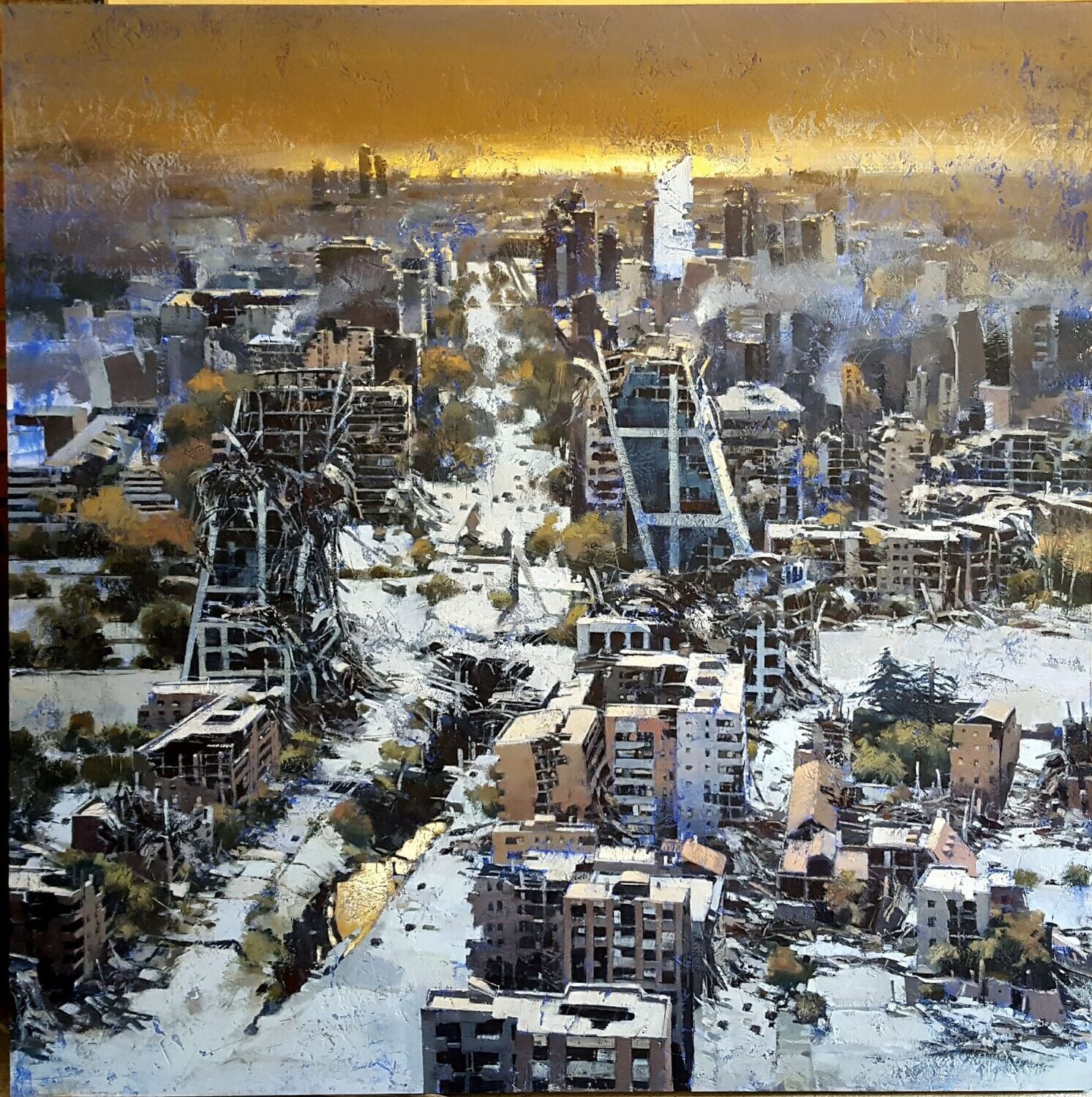 Vista apocalíptica de Madrid (díptico)