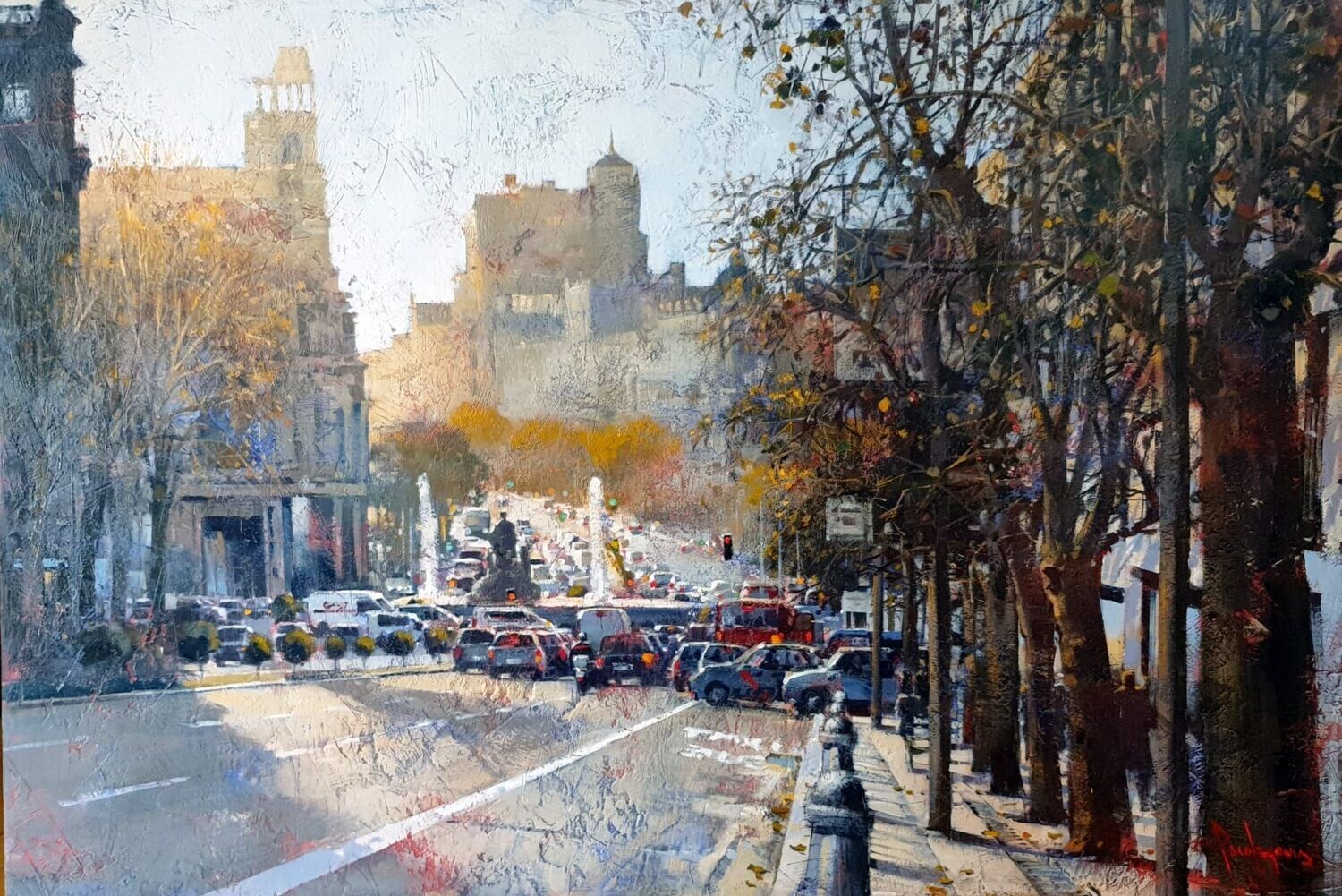 Vista de la calle Alcalá