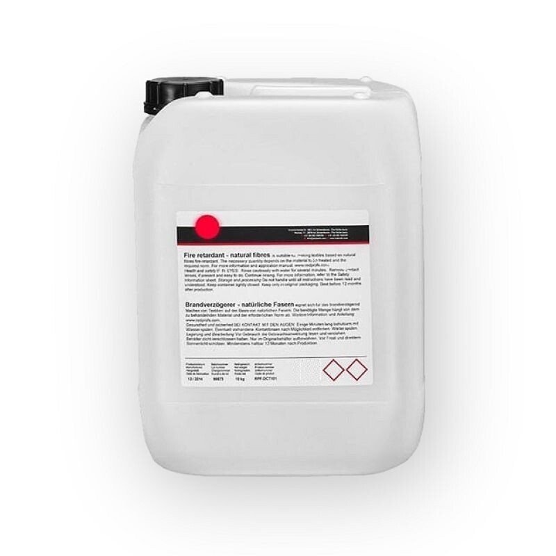 Nofire 10 liter brandvertragend impregneer hout - riet - stro Nofire 10 liter brandvertragend impregneer hout - riet - stro