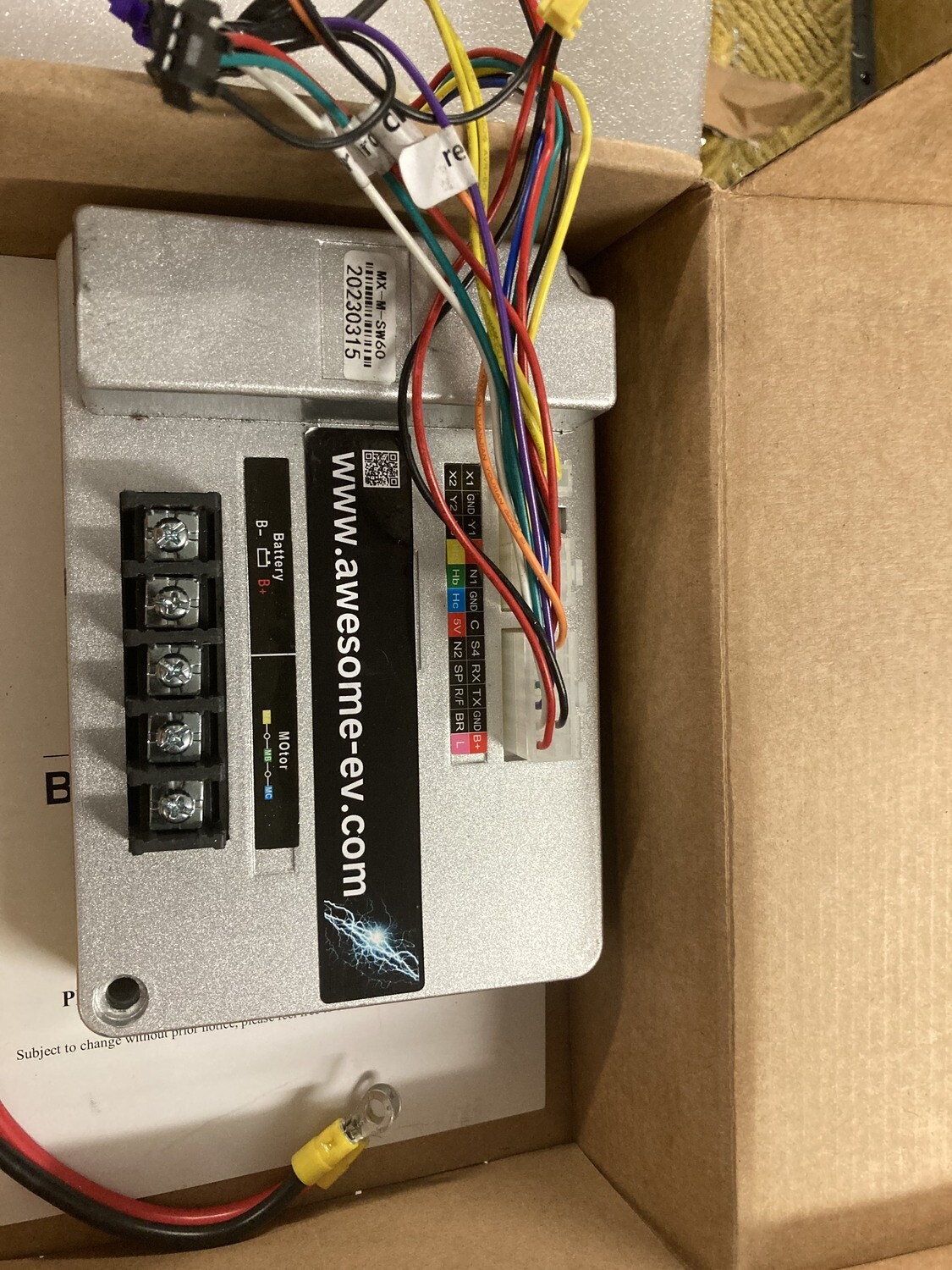 24V-60V 50A programmable brushless motor controller