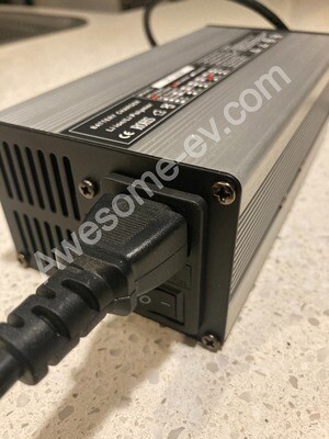72V Lithium Charger 5A  3 pin round plug to match our Battery