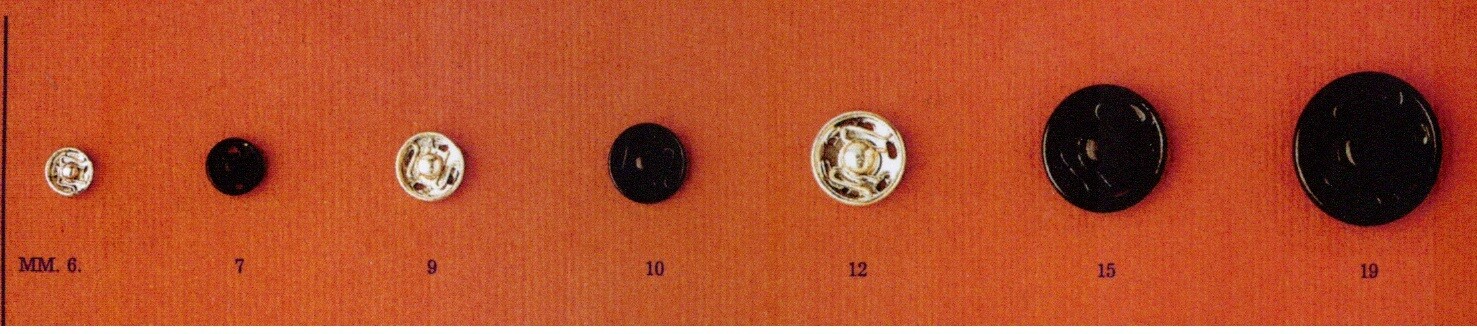 20 - Bottoni automatici in ottone da cucire