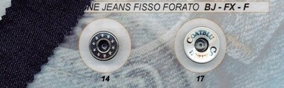 13 - Bottoni da jeans fisso forato mm.14 e 17