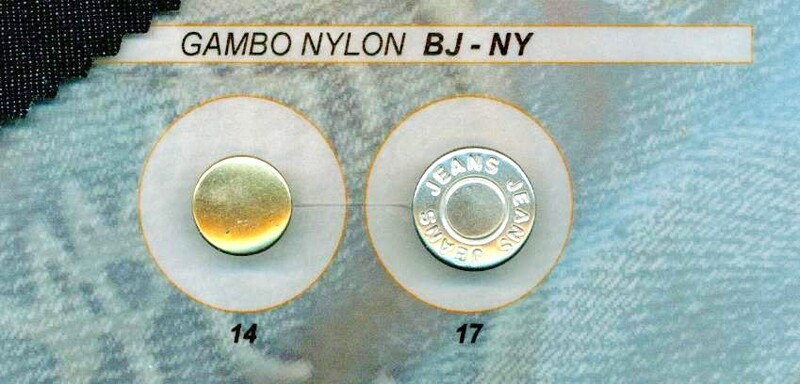 17 - Bottoni da jeans snodato piatto