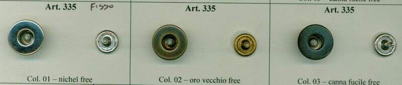 19 - Bottoni da jeans testa forata fissa mm.14 e 17