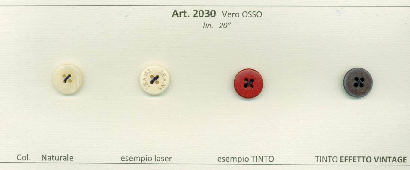 45 - Bottoni in vero Osso con esempi di varie lavorazioni