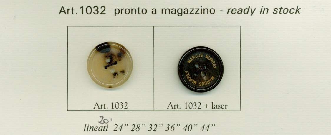 37 - Bottoni in vero Corno art.1032 dal lin.20 al lin.44
