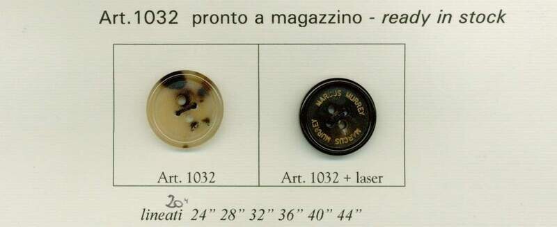 37 - Bottoni in vero Corno art.1032 dal lin.20 al lin.44