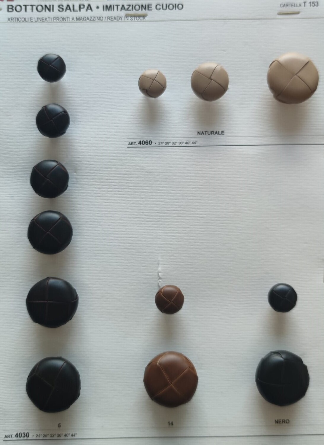 57 - Bottoni in Salpa imitazione Cuoio