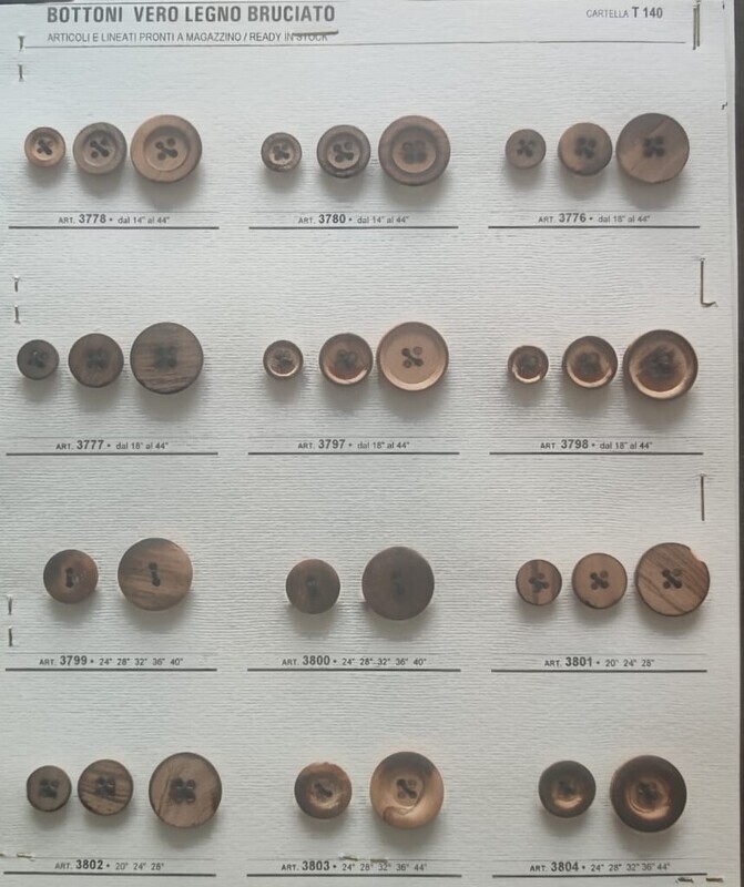 59 - Bottoni in vero legno effetto bruciato