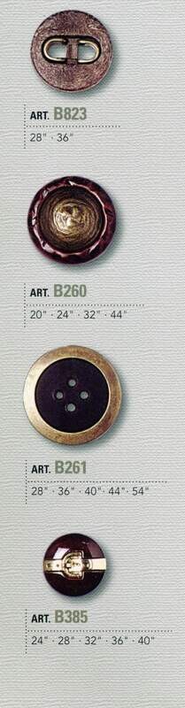 12 - Bottoni in nylon con gambo composto da 2 pezzi