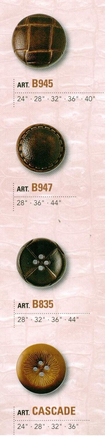 21 - Bottoni in nylon verniciati imitazione pelle