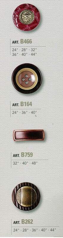 11 - Bottoni in nylon con gambo composto da 2 pezzi