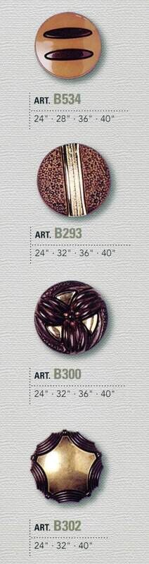 13 - Bottoni in nylon con gambo composto da 2 pezzi