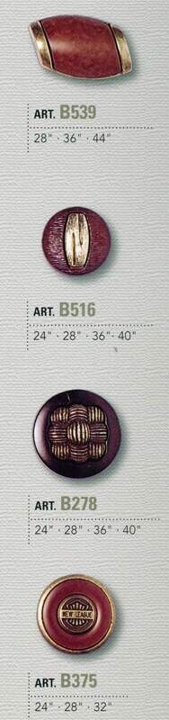 14 - Bottoni in nylon con gambo composto da 2 pezzi