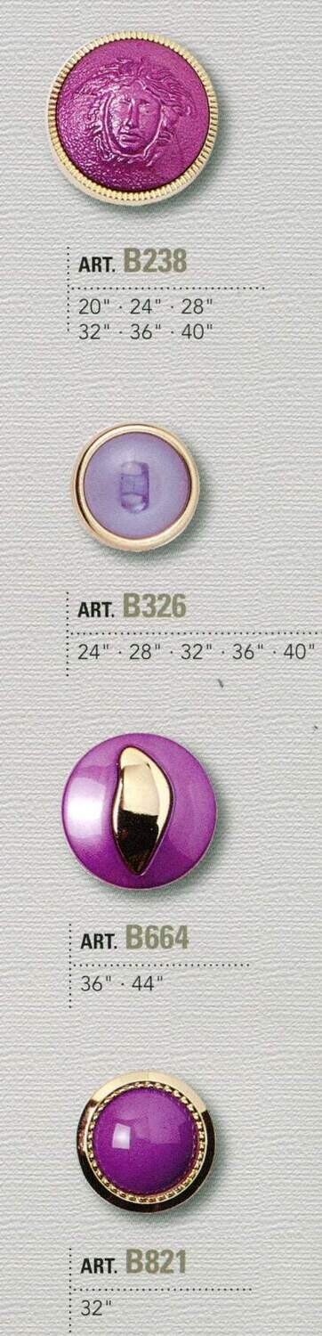18 - Bottoni in nylon con gambo composto da 2 pezzi