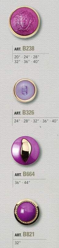 18 - Bottoni in nylon con gambo composto da 2 pezzi