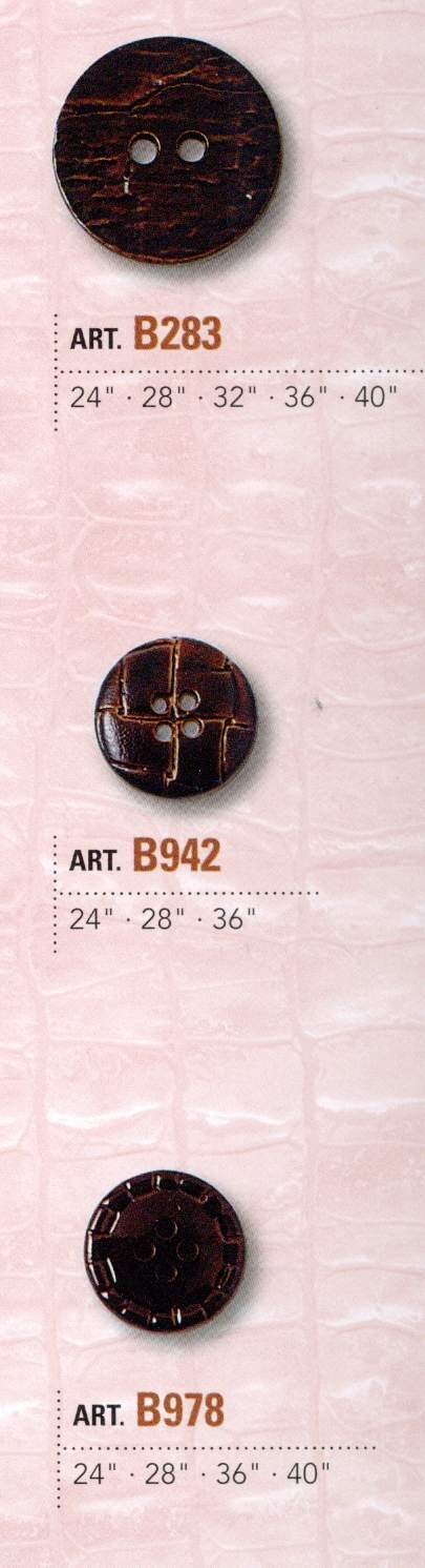 23 - Bottoni in nylon verniciati imitazione pelle