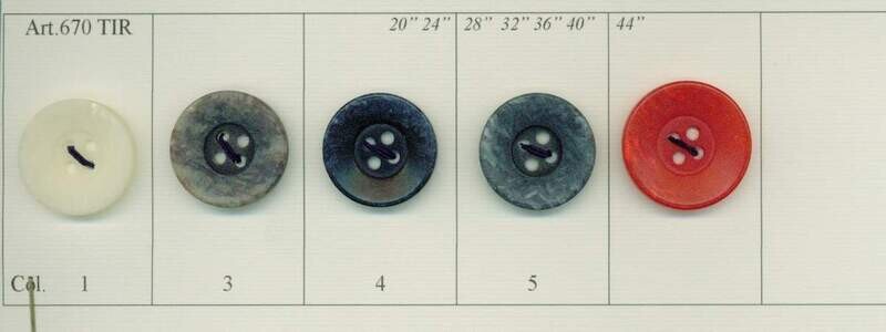 15 - Bottoni in Polyestere imit.Pietra