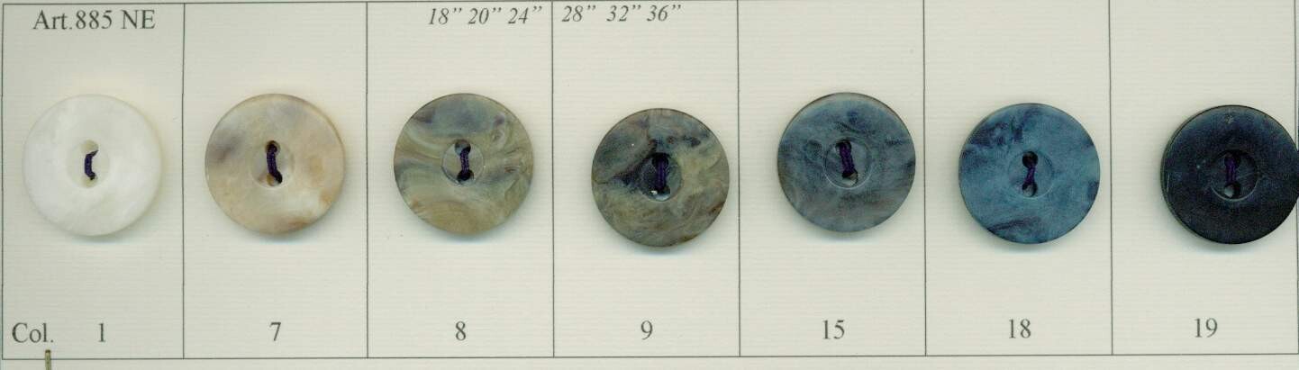 14 - Bottoni in Polyestere imit.Pietra