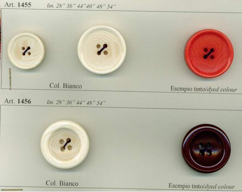 36 - Bottoni in Polyestere imitazione Corozo