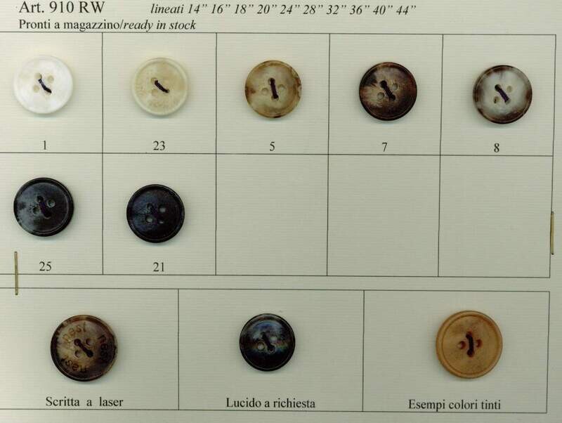 25 - Bottoni in Polyestere imitazione corno