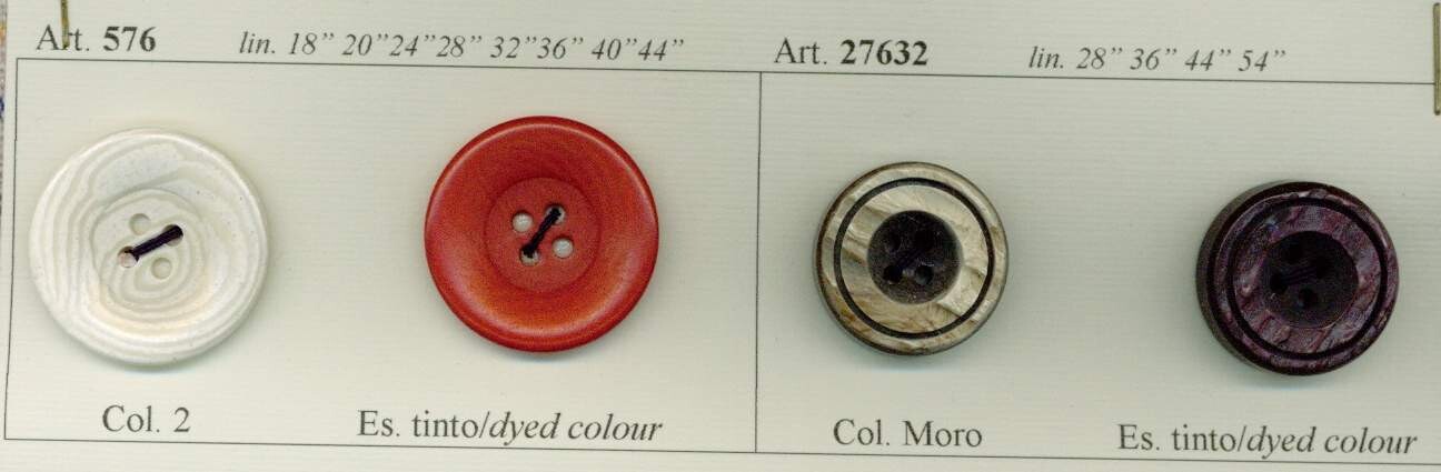 35 - Bottoni in Polyestere imitazione Corozo