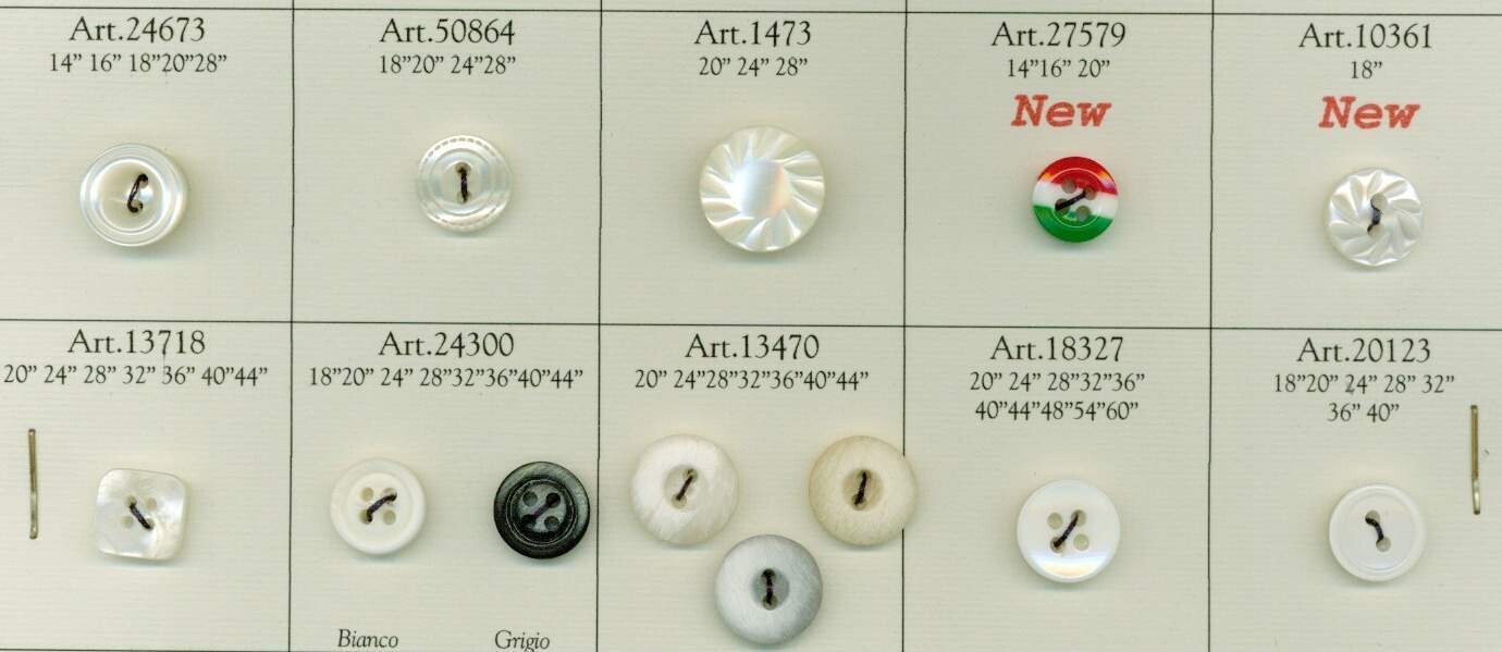 49 - Bottoni in Polyestere per camiceria