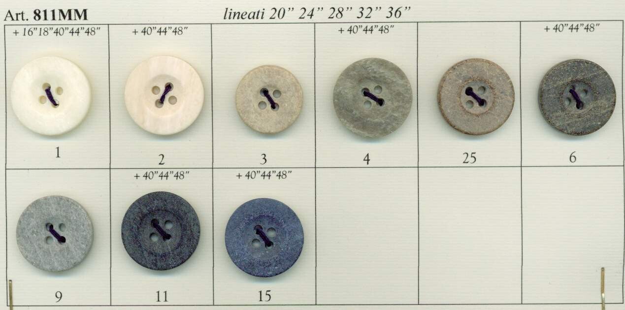 64 - Bottoni Polyestere imit. Pietra